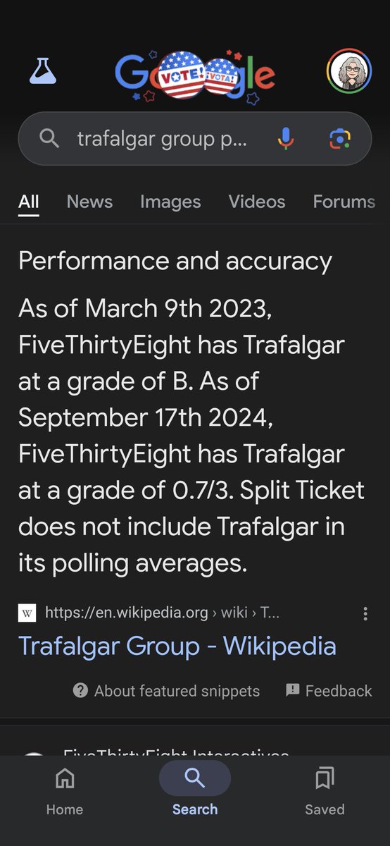 robinsp's tweet photo. @RobertCahaly @trafalgar_group @realDonaldTrump @KamalaHarris @MikeRogersForMI @ElissaSlotkin Trafalgar group B rated poll https://t.co/FxfXqKYYV2