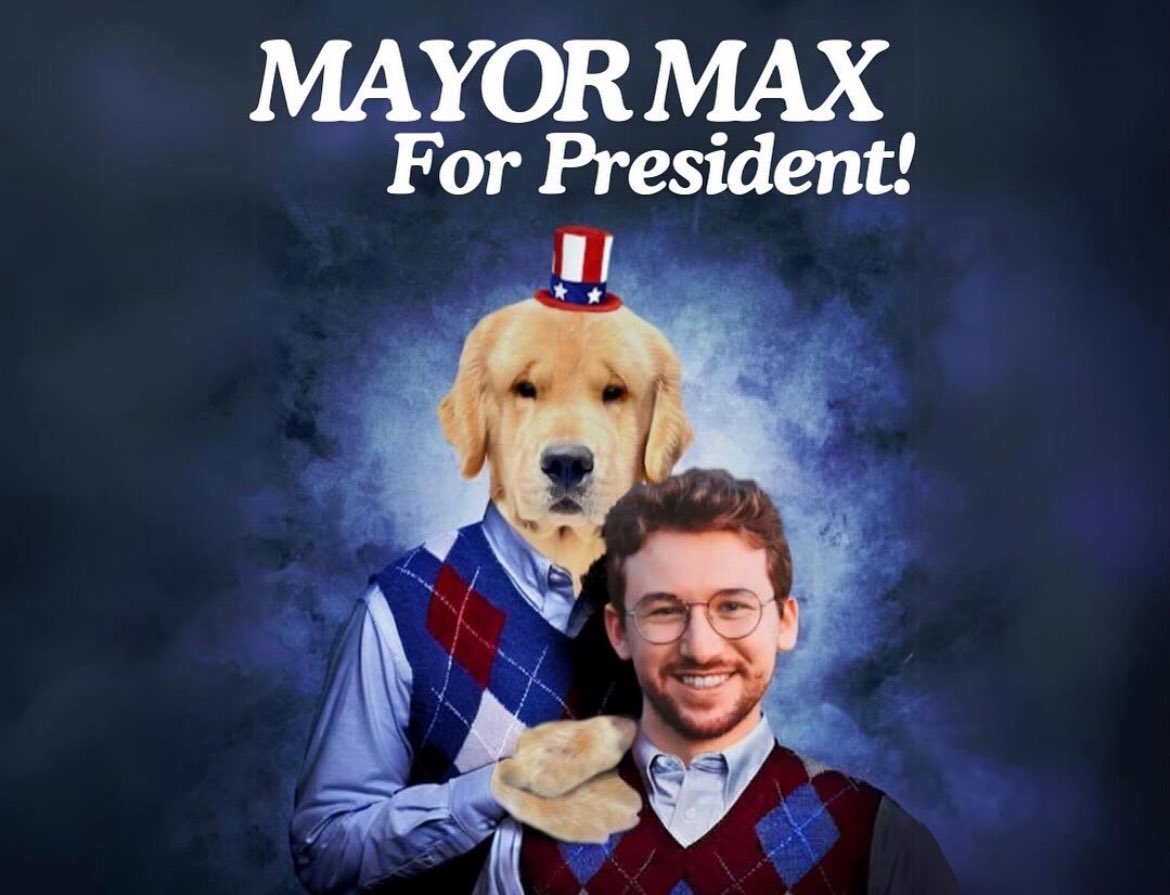 MayorMaxII's tweet photo. @elonmusk Vote For $Max the first ever dog to be mayor and now he will be the first president!!!

6D4J1wKFfqcoZuXJVuhmwLcB4EVADTNSw3xs5FAwpump https://t.co/W7QhkB7oJv