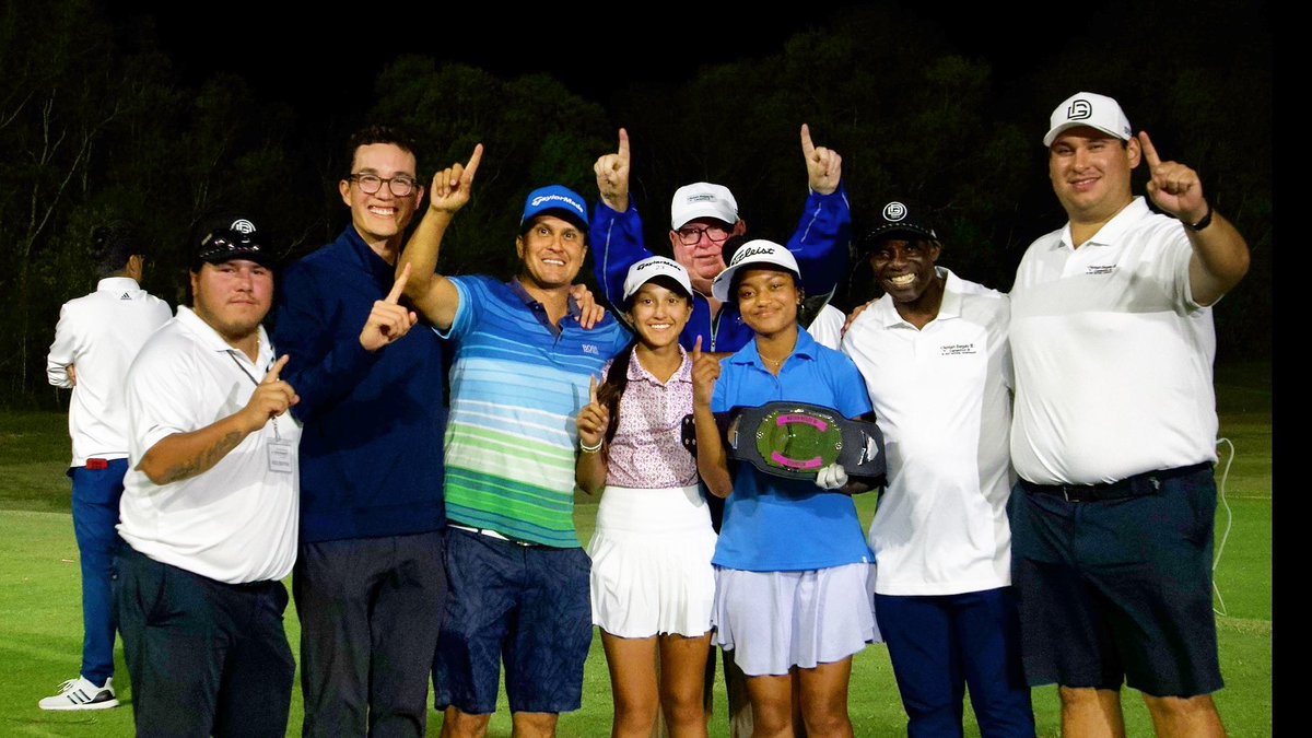 DicksonGolf's tweet photo. The @nb3canada champions are putting on a show at #Coushatta! It was a great first round and another great night at the @nb3jgnc at #KoasatiPines. 

We can’t wait to see what tomorrow brings! ⛳️ https://t.co/ADU9l90ROd