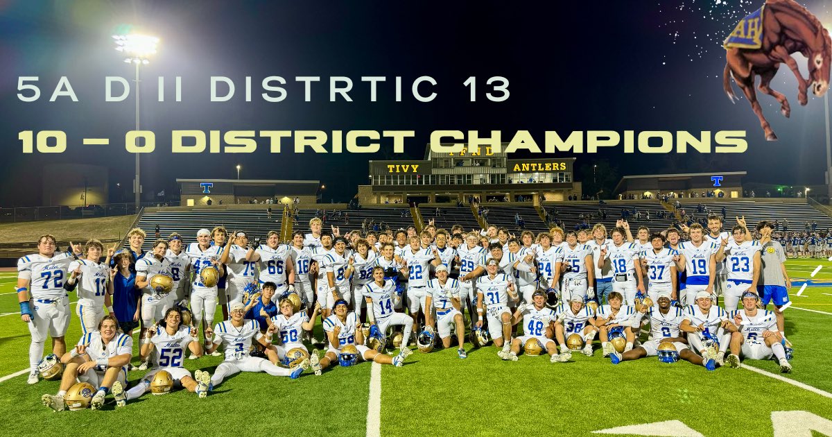 Back to Back to Back to Back to Back District Champions 🐴 🆙