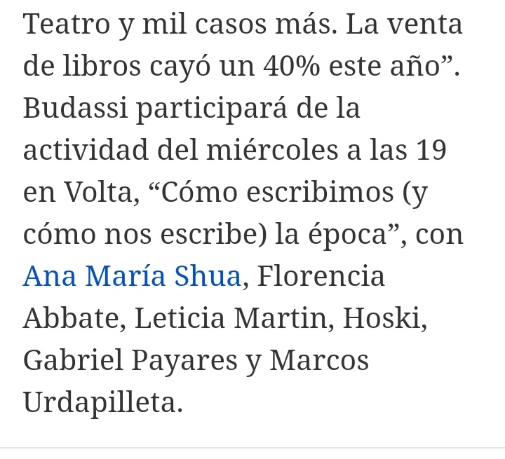 Mañana empieza la 2da edición del Congreso "Desmadres" de Literatura Latinoamericana. El miércoles estaré participando junto a grandes escritoras y escritores para hablar de la época y sus influencias sobre nosotros.

19 hs | Edificio Volta

Los espero