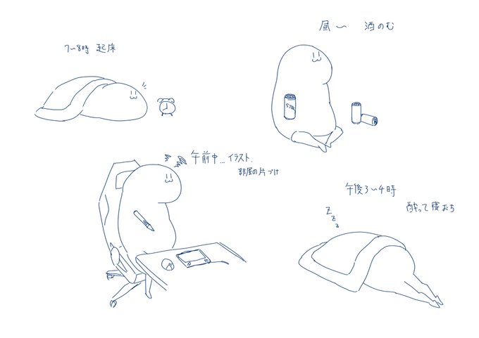 休日のルーティーン 