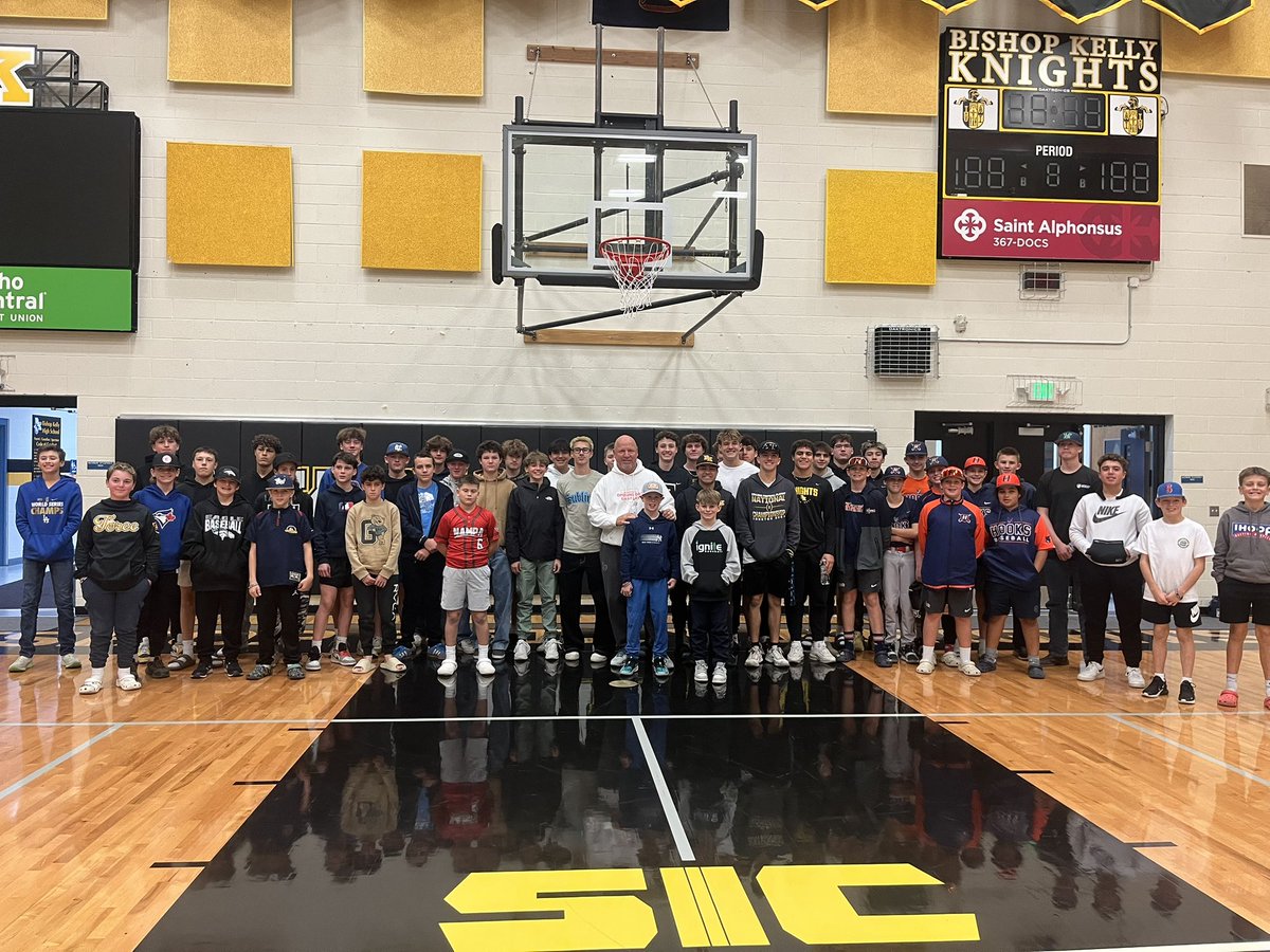 Bishop Kelly Baseball (@bkhsbaseball1) on Twitter photo Great talk by Steve Springer <a href="/qualityatbats/">Steve Springer</a> thank you so much for talking to our baseball community. #CompeteWithConfidence #GoKnights Great talk by Steve Springer <a href="/qualityatbats/">Steve Springer</a> thank you so much for talking to our baseball community. #CompeteWithConfidence #GoKnights