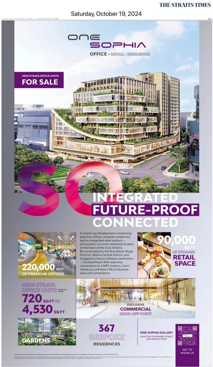 JoeyYapRealtor's tweet photo. DO YOU KNOW? THE COLLECTIVE AT ONE SOPHIA OFFERS:

🩷 LOWEST PSF IN CCR PRE-LAUNCH
💙 BEST AVERAGE PRICE FOR MIXED DEVELOPMENTS
💜 STRONG RENTAL YIELD
🧡 SURROUNDED BY 6 SCHOOLS

Studio fr $1.14m $2650psf
1 brm fr $1.35m $2782psf
2 brm fr $1.71m $2561psf
3 brm fr $2.85m  $2782psf https://t.co/LdZT7uTiri