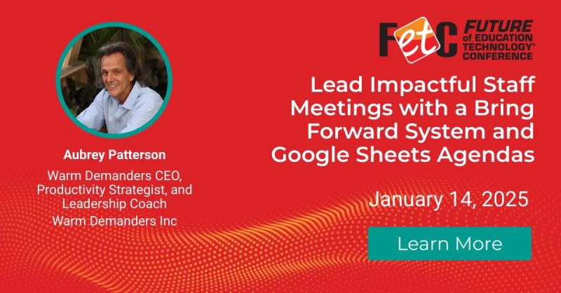 I’m thrilled to announce that I’ll be taking part in FETC 2025 – the Future of Education Technology Conference! Join me on January 14-17 as we explore innovative solutions and transformative ideas for the future of education. 🚀

Register here: lnkd.in/g7vKbTKn 
#FETC2025