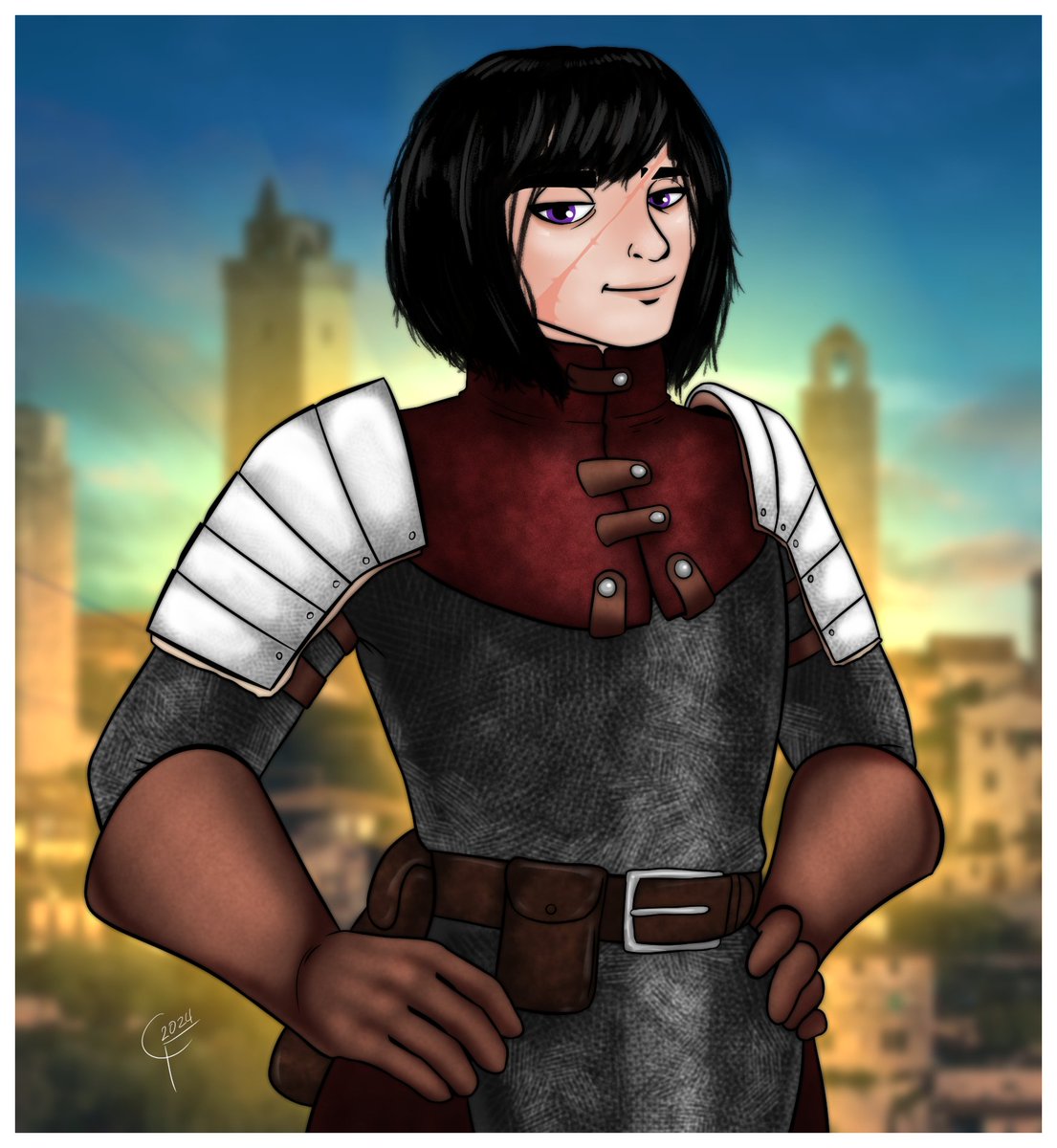 CFirster_Art's tweet photo. DnD character, Life Domain Cleric [9-22-2024] https://t.co/uNJLtkSdoj