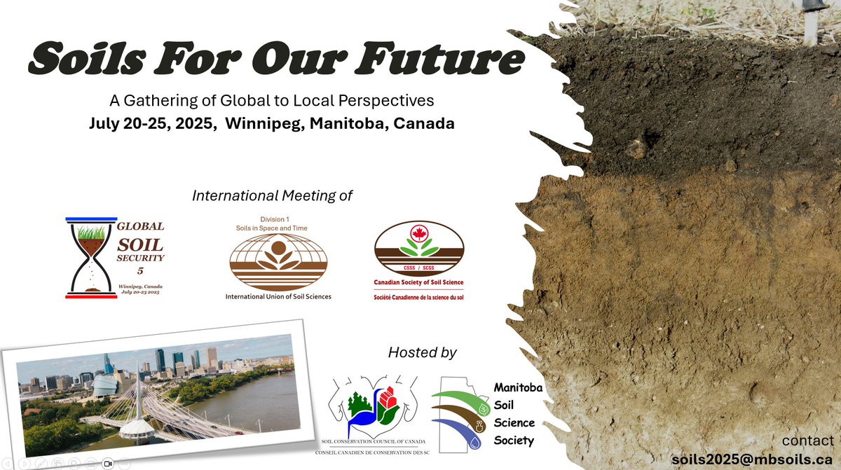 The International Soils For Our Future 2025 Conference is now on X. We look forward to providing updates on this exciting joint conference event