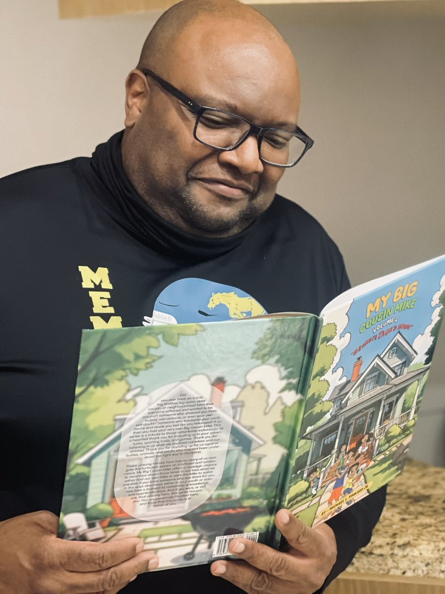MikePinkardJr's tweet photo. Just got my hardback copy of My Big Cousin Mike Vol. 2 “ Grandpa Jack’s House” by yours truly! Order yours today from Amazon! https://t.co/vRnGcml1fz