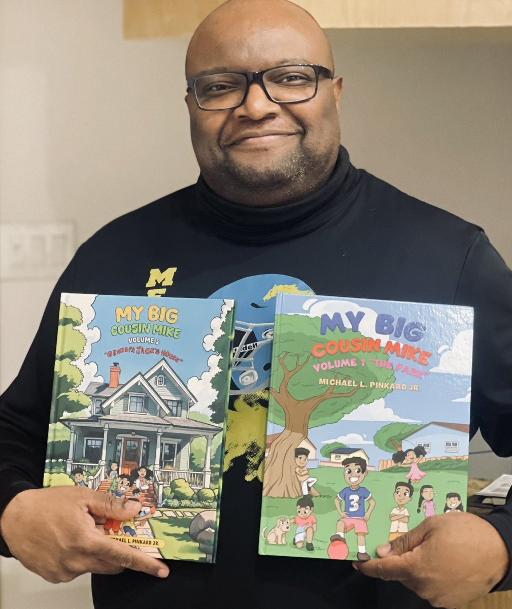 MikePinkardJr's tweet photo. Just got my hardback copy of My Big Cousin Mike Vol. 2 “ Grandpa Jack’s House” by yours truly! Order yours today from Amazon! https://t.co/vRnGcml1fz