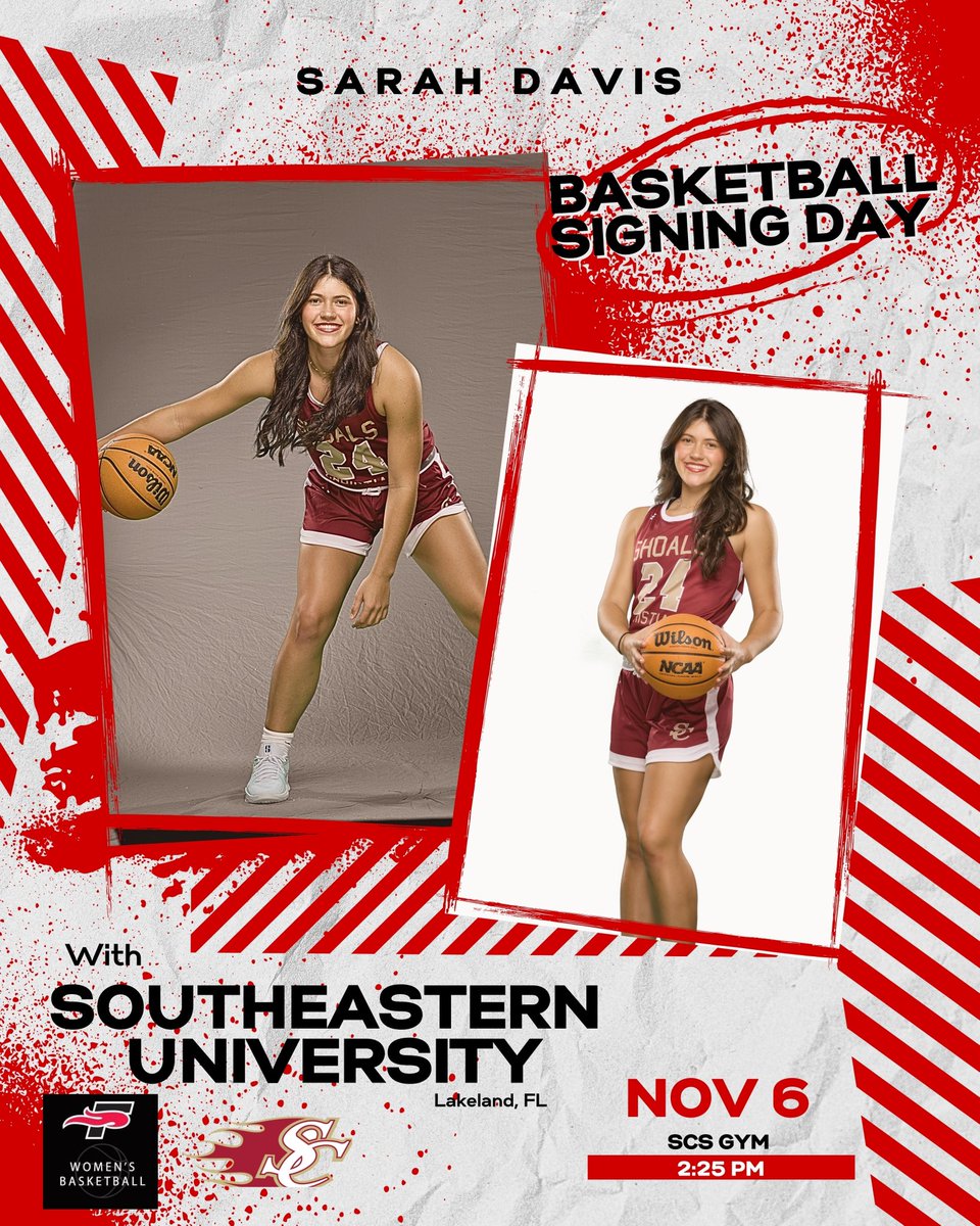 scs_wbb's tweet image. Join us for @sarahdavis2025 Signing with @SEUFireWBB on Nov 6 at 2:25pm