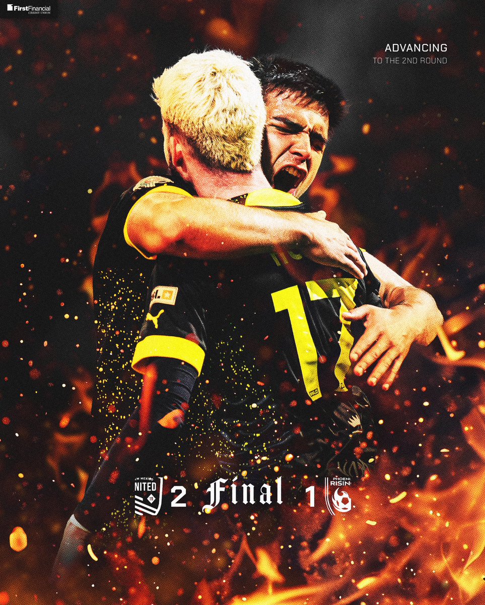 NewMexicoUTD's tweet photo. Never Count New Mexico Out 👊

New Mexico United has sealed its ticket to the Western Conference Semifinals  🙌 ¡Vamos Nuevo Mexico! #SomosUnidos https://t.co/lEbYhUQZTa