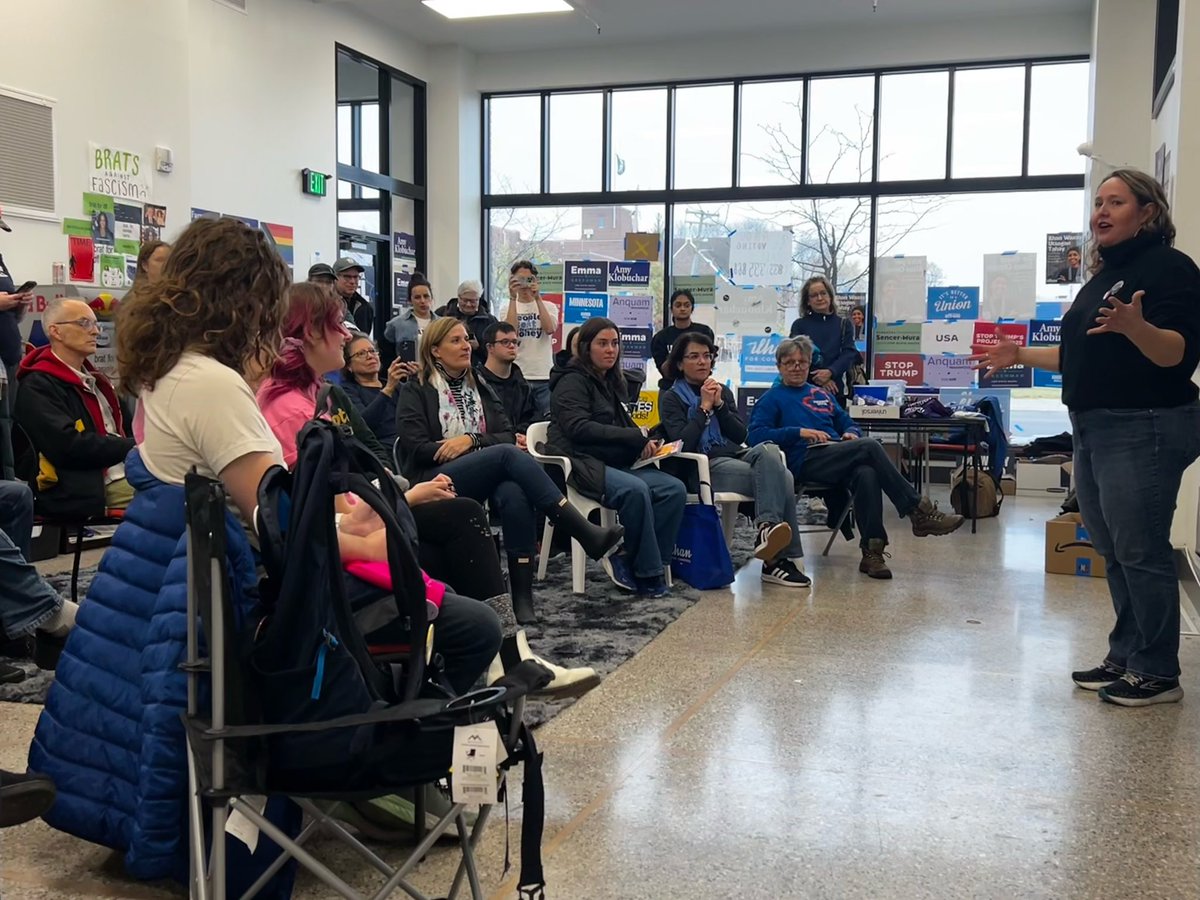emmagreenman's tweet photo. This is what democracy looks like 🗳️💙 

Thanks to everyone who came out to talk to voters today. Come join us on Monday and Tuesday to Get Out the Vote! 

Let’s win this together! https://t.co/xvCqiNzeLX