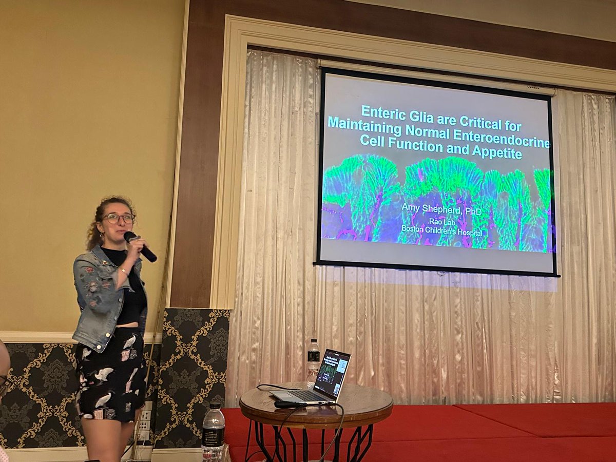 Started Day 2 #LBBB2024 strong by Anu Muppirala, Beatriz Thomasi and @amylasenz on the topic of enteric glia.