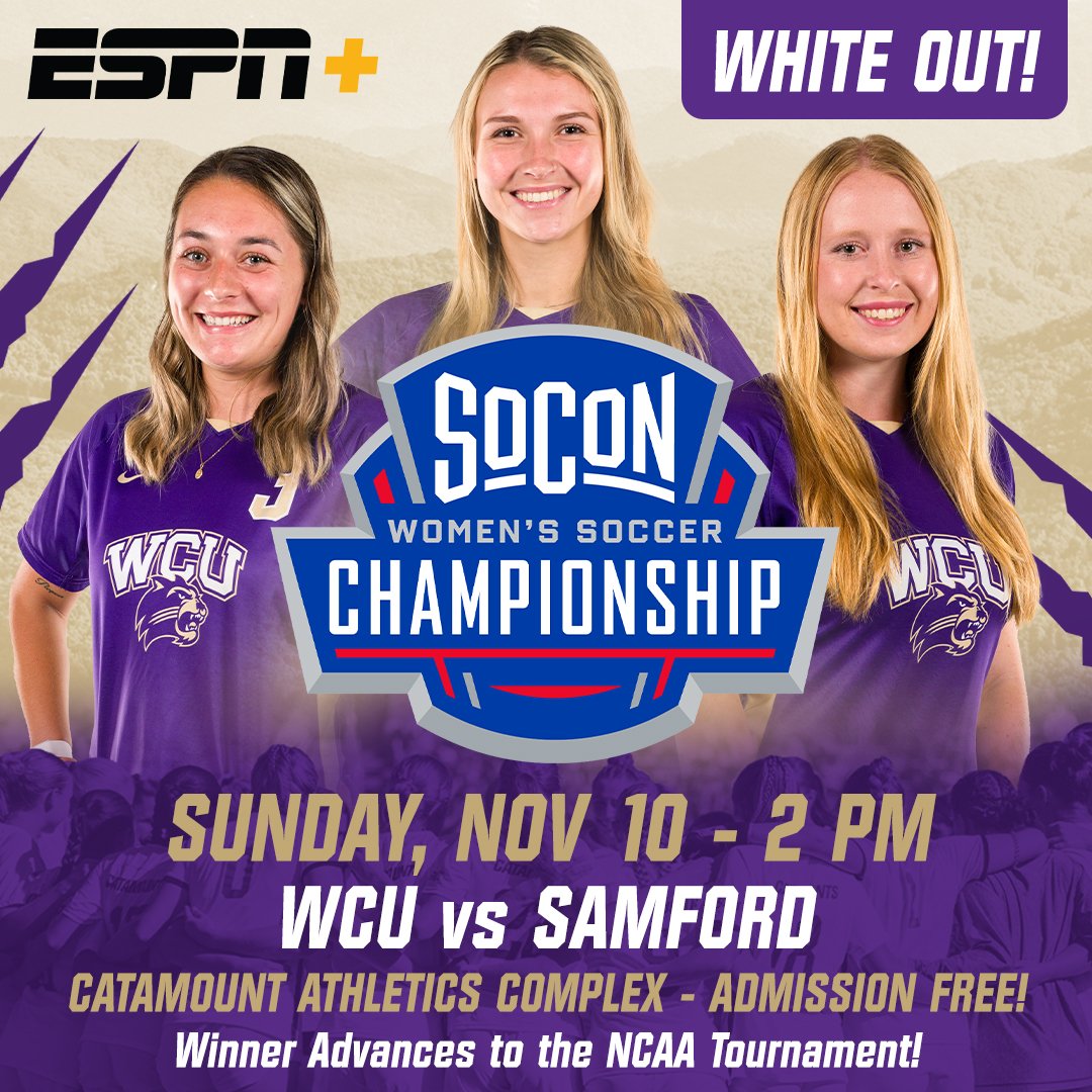 catamountsoccer's tweet photo. 👀 One week from today!! ⚽️🏆 We need every Catamount fan here in Cullowhee loud and proud!!! https://t.co/BZapNaU6XI