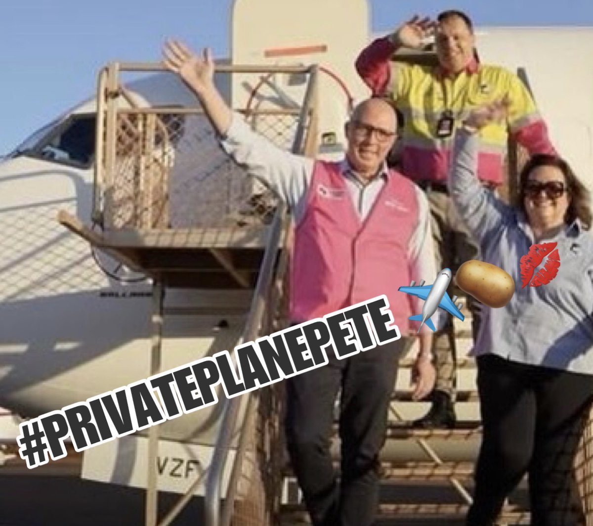 JayJay91341991's tweet image. Apparently Peter Dutton really really hates the hashtag #PrivatePlanePete 😂🤓🥔✈️
#auspol @PeterDutton_MP #LNPCorruptionParty