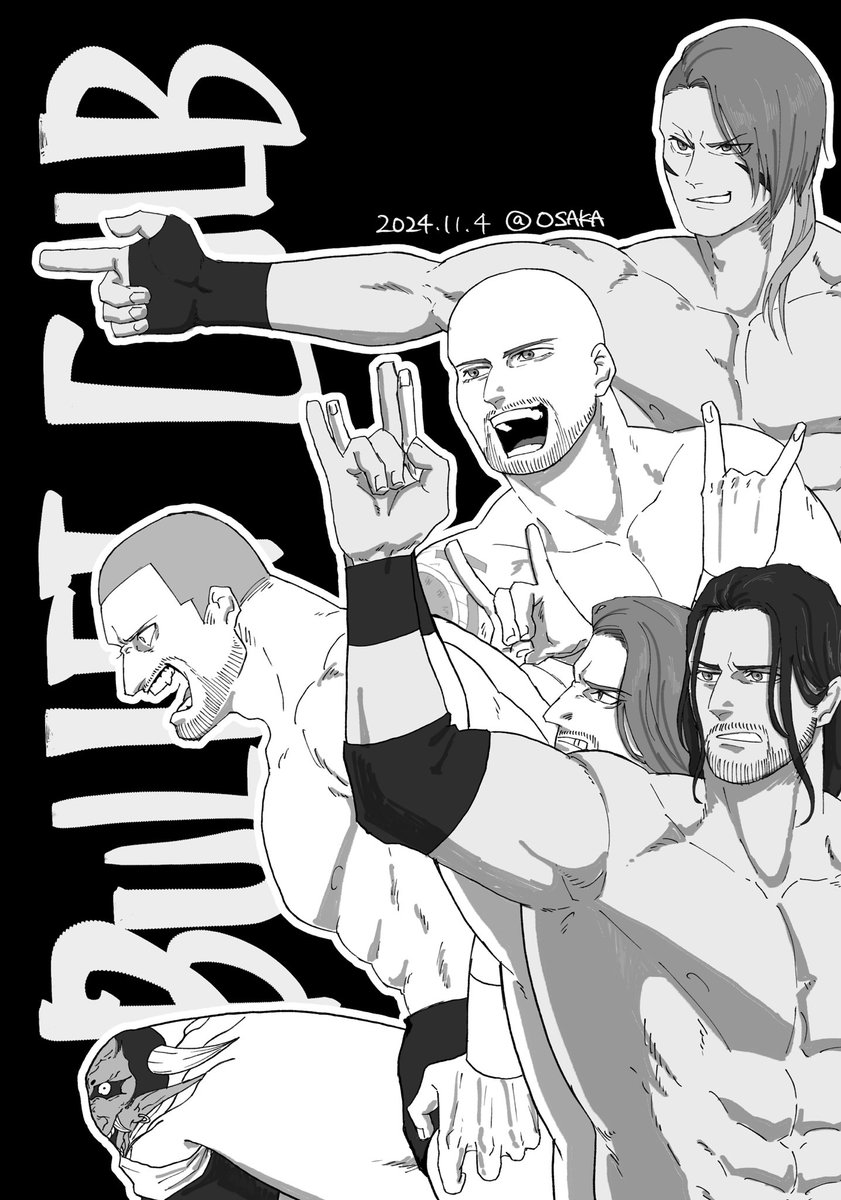 wakuwaki_prrs's tweet image. シリーズ締めの一戦楽しみです🤘🏾
 #njpst 
#njpwfanart 
#RobbieX
#石森太ニ
#ClarkConnors 
#DrillaMoloney
#GABEKIDD