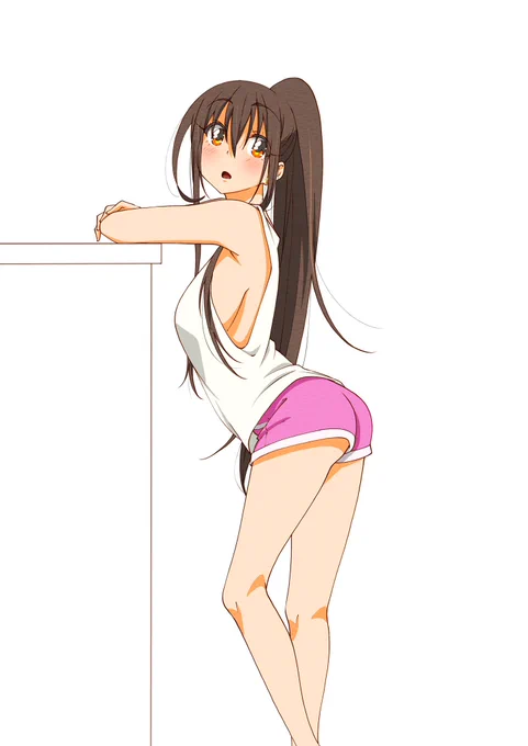 んおぎだああああああ 今日はばたばたする日がんばる なんか今日はいいおしりの日らしいので むかーーーーし描いたポニ子のそれっっっぽい絵やつ〜!!! #いいおしりの日