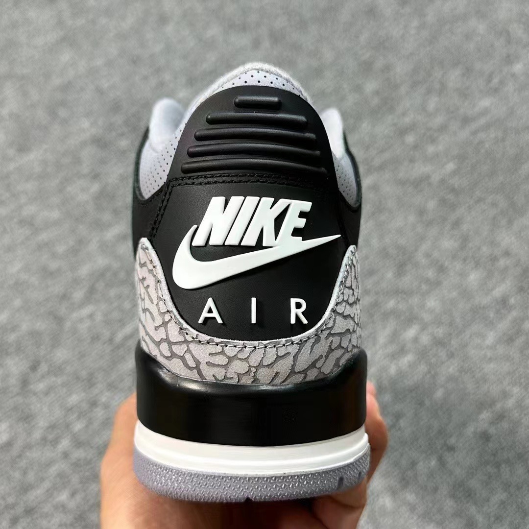 ksneakercom's tweet photo. Fist Look At Air Jordan 3 “Black Cement” DN3707-010. https://t.co/ZzL9dt8Nzc
