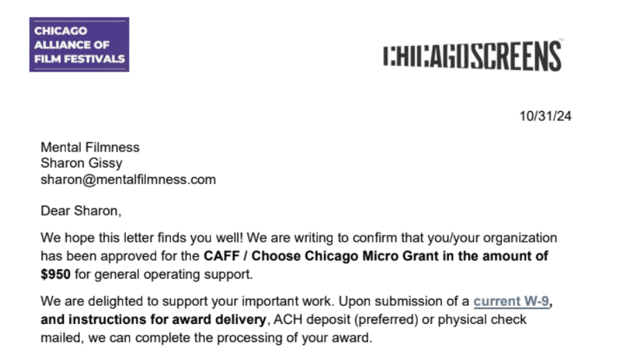 That's A Wrap! For Mental Filmness 2024---It's Over---But It's Not mentalfilmness.com/2024/11/04/tha… Thank you for supporting us for our best year yet! Look out for more future developments as we were jusr awarded our first grant! #mentalhealthawareness #chicagofilm
