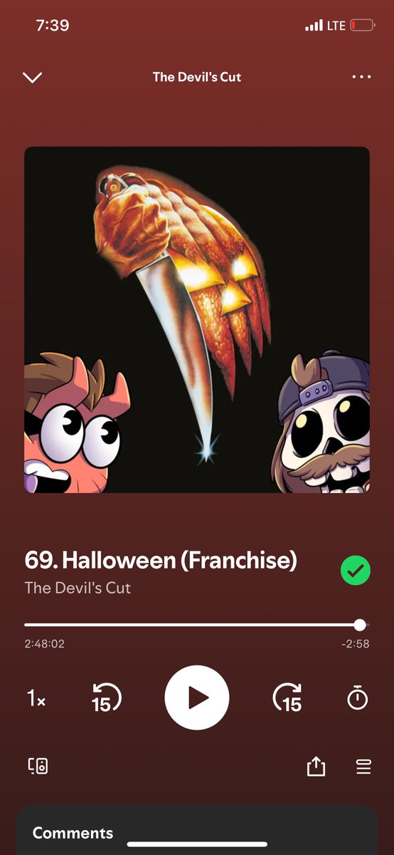 Theghostoflamln's tweet image. Finally had time to sit and listen to this episode GOD DAMN….The boys killed it on this one 🎃🔪 if you haven’t check them out!!!!