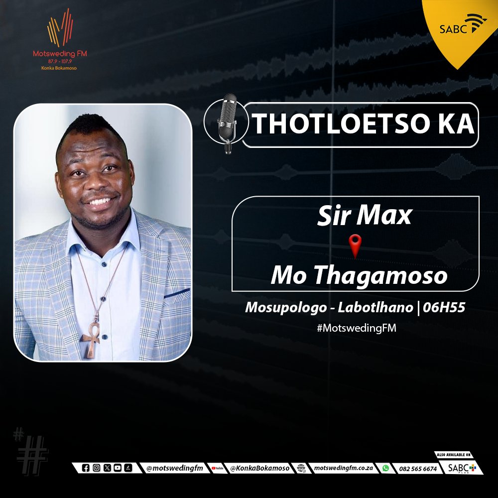 #KonkaBokamoso (@motswedingfm) on Twitter photo #Thagamoso le <a href="/DMOS_SA/">DMOS_SA</a>, <a href="/Selloane_Sebalo/">IG/TikTok @Selloane_Sebalo</a>, <a href="/Oatile90/">Oatile Jacobs</a> botlhagisi ka <a href="/djessence_k/">π
³π
Ή π
΄πππ
΄π
½π
²π
΄</a>
 
βοΈ: 082 565 6674
π₯οΈ: motswedingfm.co.za
SABC +: sabcplus.com
#MotswedingFM #Thagamoso le <a href="/DMOS_SA/">DMOS_SA</a>, <a href="/Selloane_Sebalo/">IG/TikTok @Selloane_Sebalo</a>, <a href="/Oatile90/">Oatile Jacobs</a> botlhagisi ka <a href="/djessence_k/">π
³π
Ή π
΄πππ
΄π
½π
²π
΄</a>
 
βοΈ: 082 565 6674
π₯οΈ: motswedingfm.co.za
SABC +: sabcplus.com
#MotswedingFM