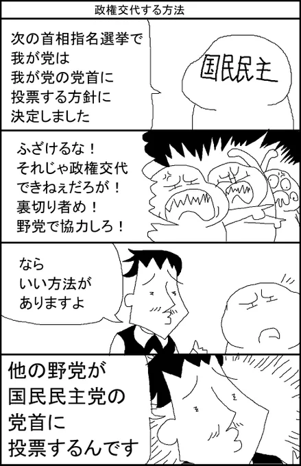 政権交代する方法 