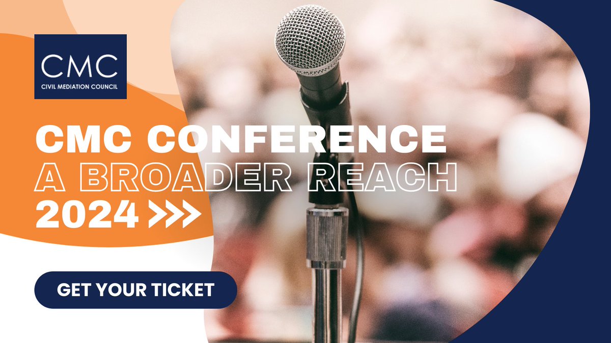 Discover, learn abd connect at the #CMCconference2024 on 6&amp;7 November! The #conference has a fantastic line up with #keynotes from the Master of Rolls Sir Geoffrey Vos and @clarkbryan71, speaking on developments in #mediation and #civiljustice. civilmediation.org/conference-202…