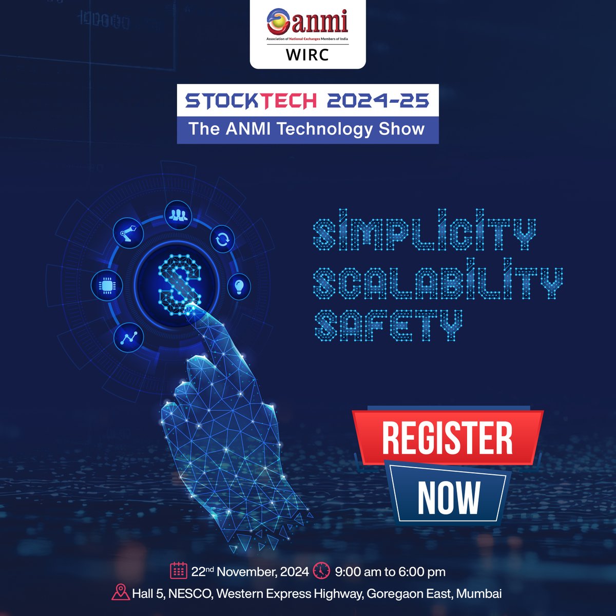 OfficialAnmi's tweet image. Be part of hashtag#StockTech2024-25 and help influence emerging trends in finance! 
Discover the technological advancements transforming the brokerage sector.
Register now for free: 
bit.ly/3Nskj7p

@nirav1965  @vaibhavjshah17  @ashish_ajmera7 

#StockTech