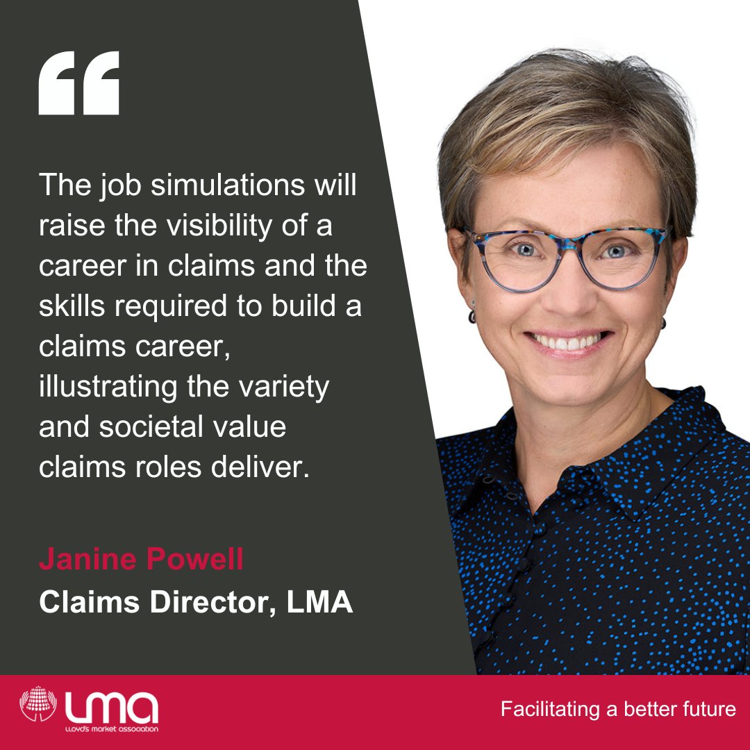 The insurance industry has an urgent need to attract candidates into the early claims talent pipeline.

Read the full press release here: lmalloyds.com/LMA/News/Relea…

#Claims #EarlyTalent #LMA #Insurance