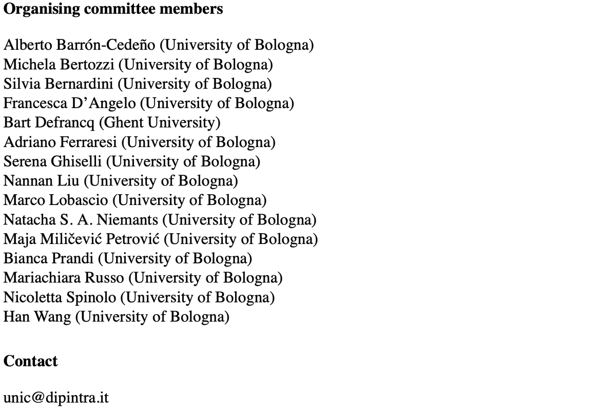 We are happy to announce the call for papers of the Second Forlì International Workshop on Corpus-based Interpreting Studies and Applications: At the Interface of Data and Technology on 8–10 May 2025, in Forlì, Italy, and online. #Horizon2020 #MSCA