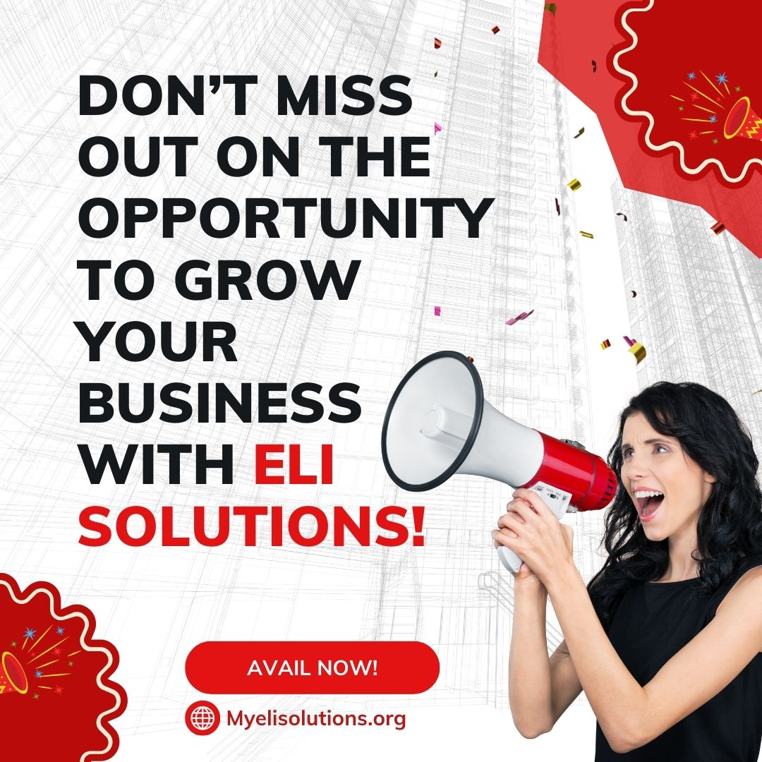 👋 Don’t miss out on the opportunity to grow your business with ELI Solutions! From CEO coaching to team building and brand development, we are here to support you behind the scenes every step of the way.
Let’s work together to build a stronger future for your business. 💼