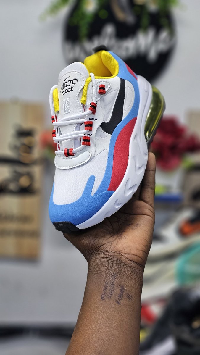 Nike React   
🛒Location : Kenya Cinema 4th Floor B2
Price : Kshs 3500
Sizes : 37 - 45  
Whatsapp or Call wa.me/254711230687/  Kenyan ID