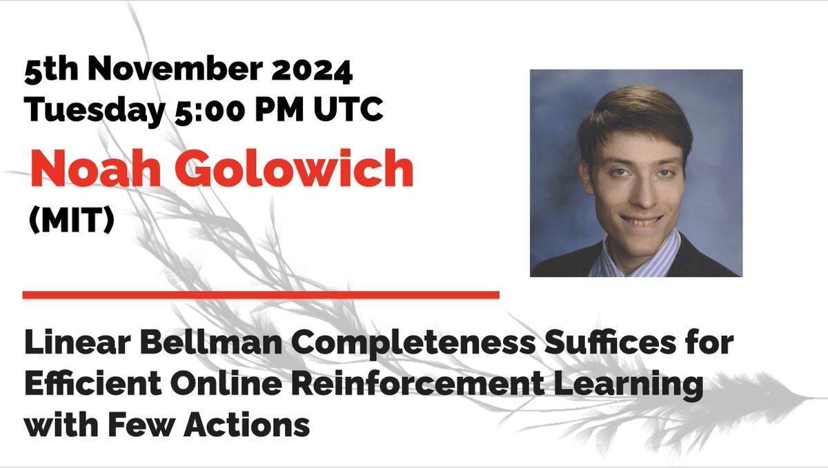 Tomorrow we are hosting Noah ! 
Please be aware of the time change. The talk is at 5 pm UTC meaning 9am PST, noon EST, 5 pm GMT, 6 pm CET ( to list some example).