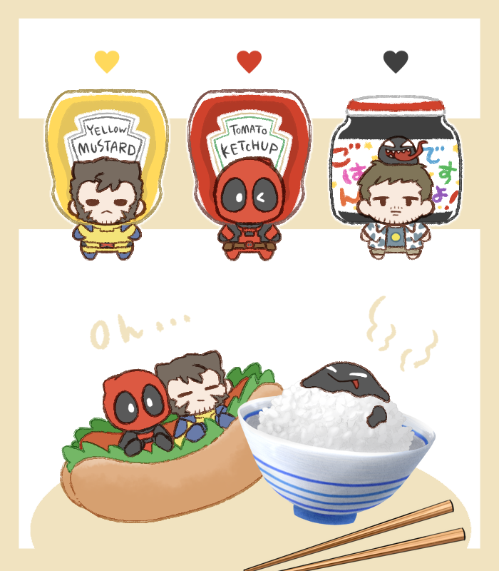 mata_36's tweet photo. DEADPOOL &amp; WOLVERINE &amp; VENOM 🥢 https://t.co/pSDFM8Gnyz