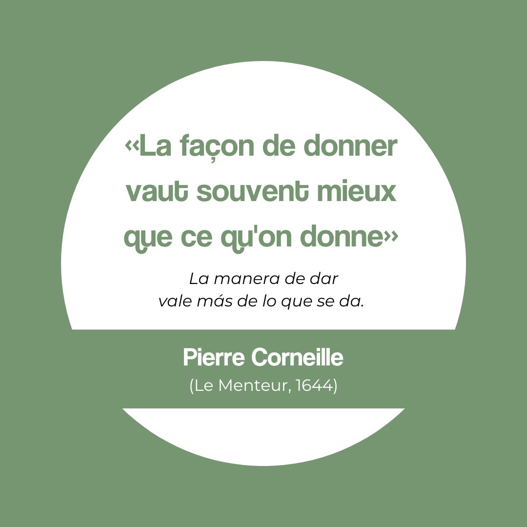 ✍🏼 La manera de dar vale más de lo que se da. ✍🏼

Noviembre en Japón y en algunos países de Oriente es el mes de la caridad. Nunca viene mal aquello de preocuparse por quien nos rodea.

#leeresvida #librosymáslibros #pierrecorneille