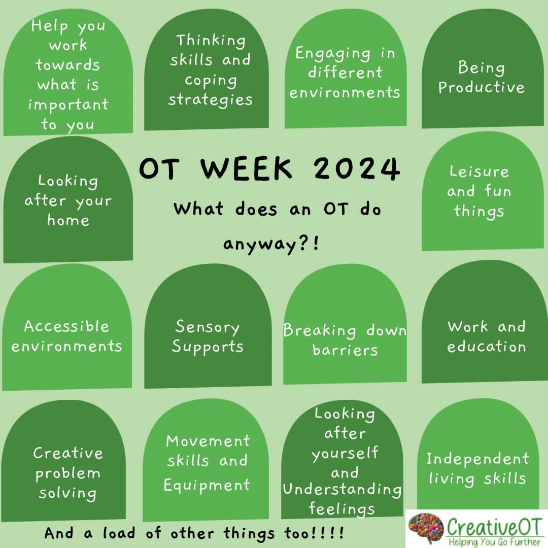 Happy #OTWeek24! We’re proud to be occupational therapists delivering so much to our clients and communities. 💚 #powerofOT