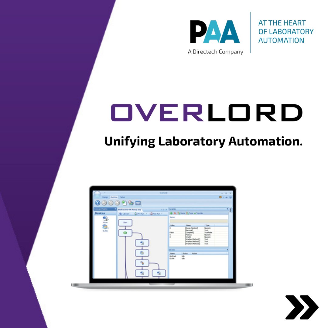 paautomation's tweet image. Take lab automation to the next level with Overlord™ – your all-in-one platform!

Enquire Now -  paa-automation.com/products/overl…

#LabAutomation #Efficiency #OverlordSoftware #Innovation #PAA