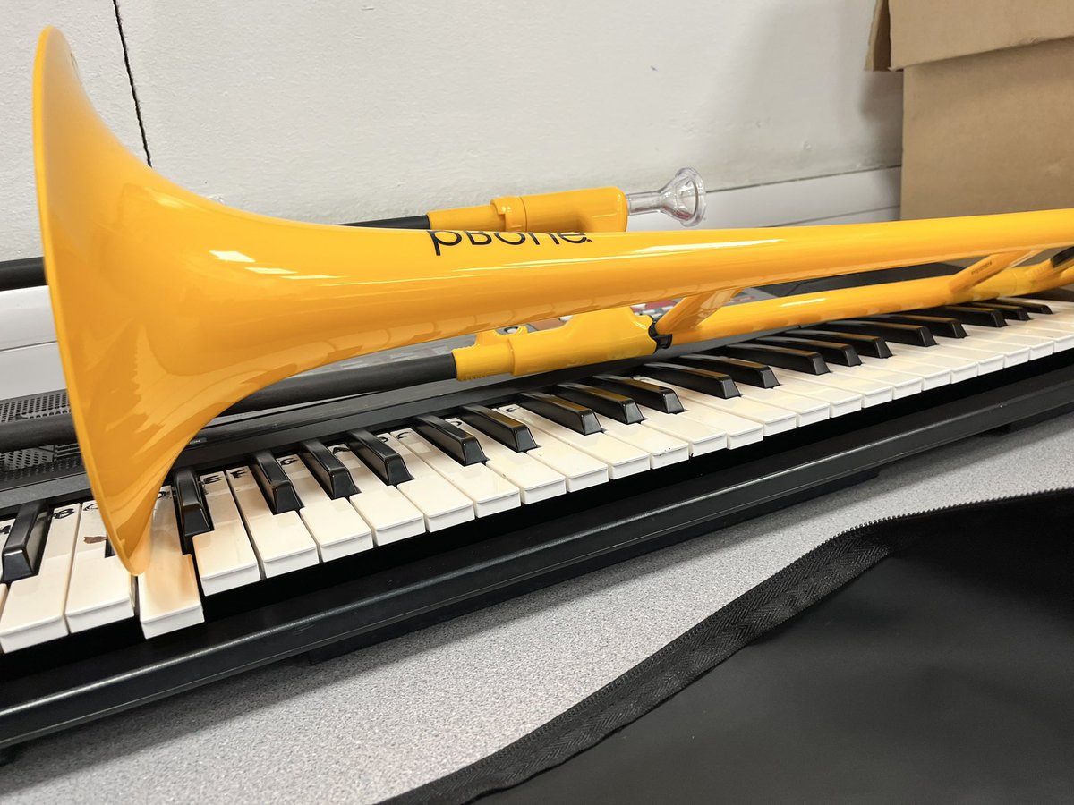 ALCExpressive's tweet photo. Exciting start to the term in music! All set up and to welcome year 7 back to kick start our brass project with @AbertilleryBand and @upbeatwales #pBuzz @pBoneMusic @ALC3to16 https://t.co/3W6WbihVrB