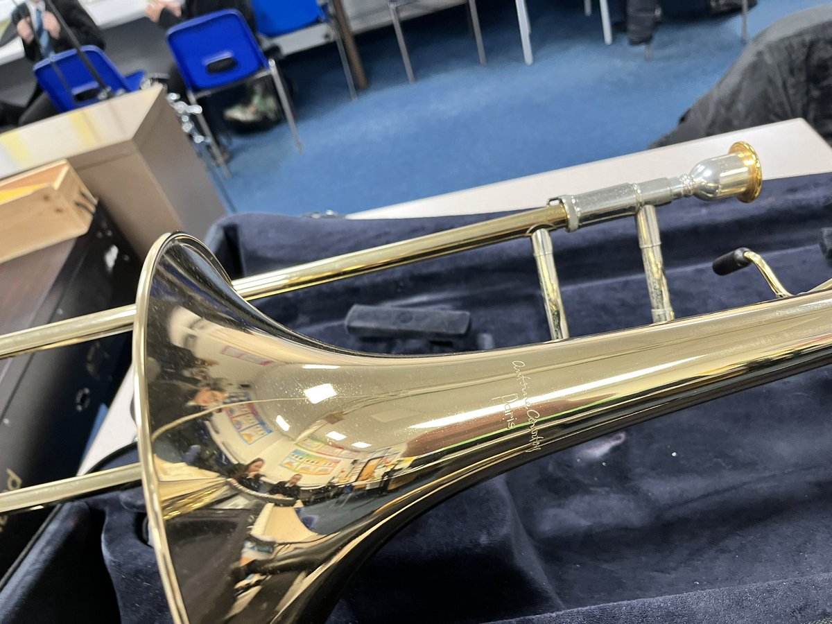 ALCExpressive's tweet photo. Exciting start to the term in music! All set up and to welcome year 7 back to kick start our brass project with @AbertilleryBand and @upbeatwales #pBuzz @pBoneMusic @ALC3to16 https://t.co/3W6WbihVrB