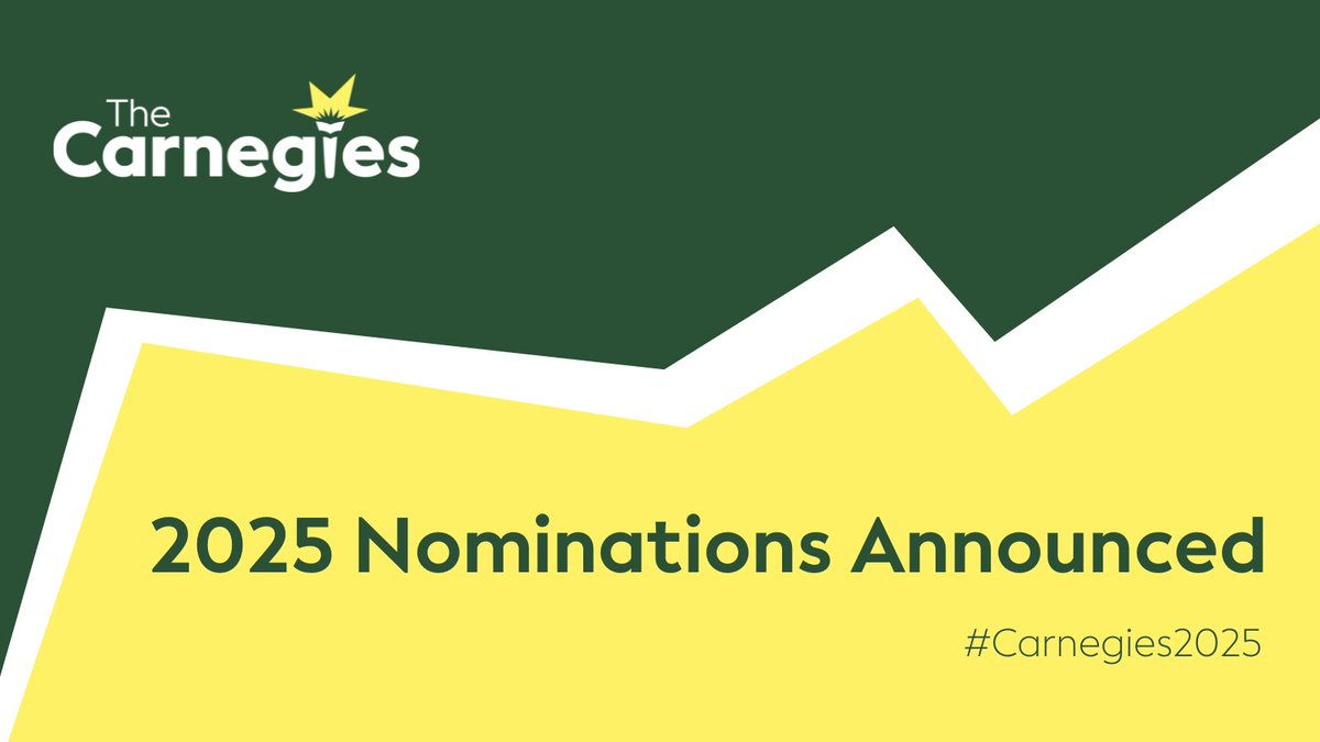 CarnegieMedals's tweet image. The 2025 Carnegies nominations are live! 🎉 Join us in celebrating the storytelling and illustration recognised this year. 🏆 See the list and get ready for an inspiring awards season! Congrats to all nominees! #Carnegies2025 #ReadingForPleasure
carnegies.co.uk/nominations-an…