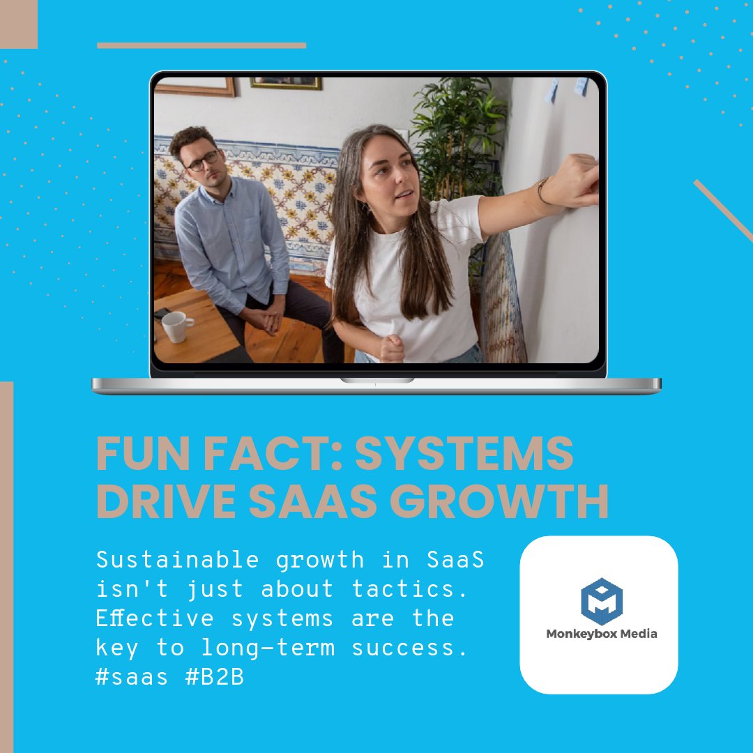 Did You Know?  

Sustainable growth in SaaS is driven by systems, not just tactics.
#saas #saasgrowth #B2B