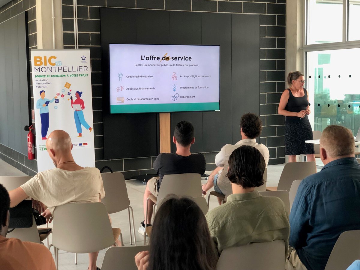 Entreprendre à Montpellier (@entreprendre_mt) on Twitter photo 📢 Vous êtes un entrepreneur innovant ? 👩
Vous aimeriez accélérer votre projet ? 🚀
Participez à la prochaine réunion d'information collective du BIC de <a href="/Montpellier3m/">Montpellier Métropole</a> :
🗓️ Aujourd'hui à 17h
📍 À la Halle de l'Innovation
📝 bic-montpellier.com/evenements/reu…
#entreprise #startup #innover 📢 Vous êtes un entrepreneur innovant ? 👩
Vous aimeriez accélérer votre projet ? 🚀
Participez à la prochaine réunion d'information collective du BIC de <a href="/Montpellier3m/">Montpellier Métropole</a> :
🗓️ Aujourd'hui à 17h
📍 À la Halle de l'Innovation
📝 bic-montpellier.com/evenements/reu…
#entreprise #startup #innover