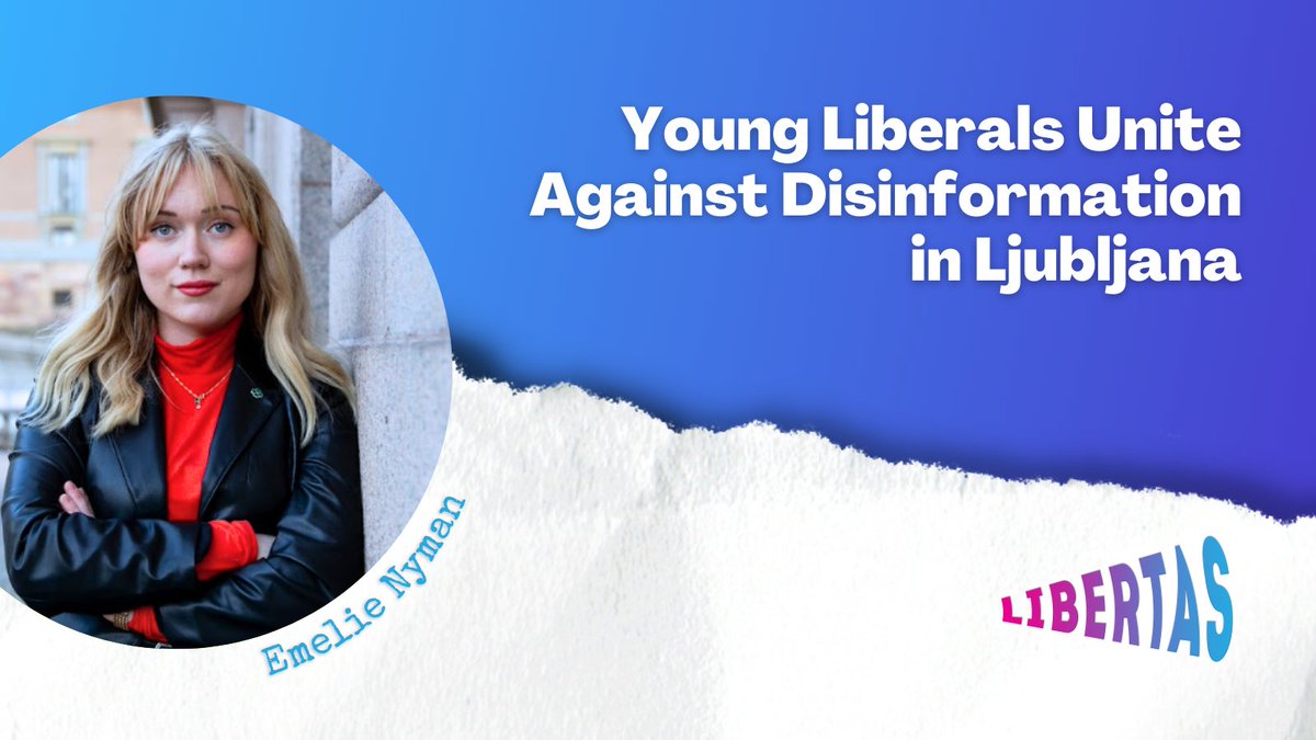 LYMEC's tweet photo. Through best practices and strategies for countering false information, the YLM in Ljubljana focused on empowering young people to combat disinformation and build a future where liberal values thrive.  

📝@emelienymans

📍@EurLiberalForum  #ELFevent
👉https://t.co/wZXnFOoEpG https://t.co/NnLY3JEvcR