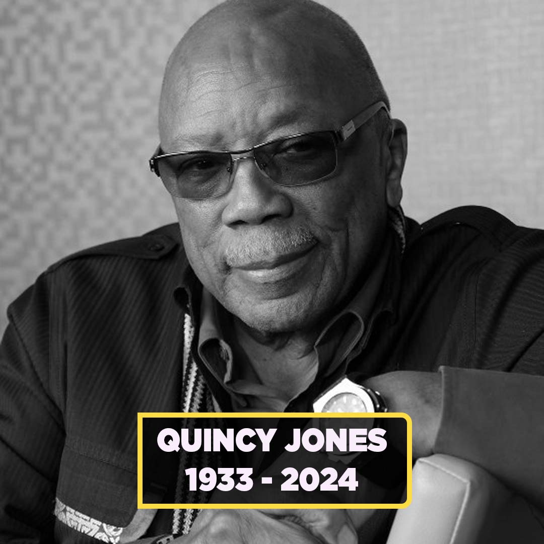 Please join us in paying our respects to Quincy Jones who has died at the age of 91.

Known for his work with Michael Jackson, Frank Sinatra and overseeing the all-star recording of the charity record 'We Are The World', Quincy's impact on the music industry is unforgettable 🤍