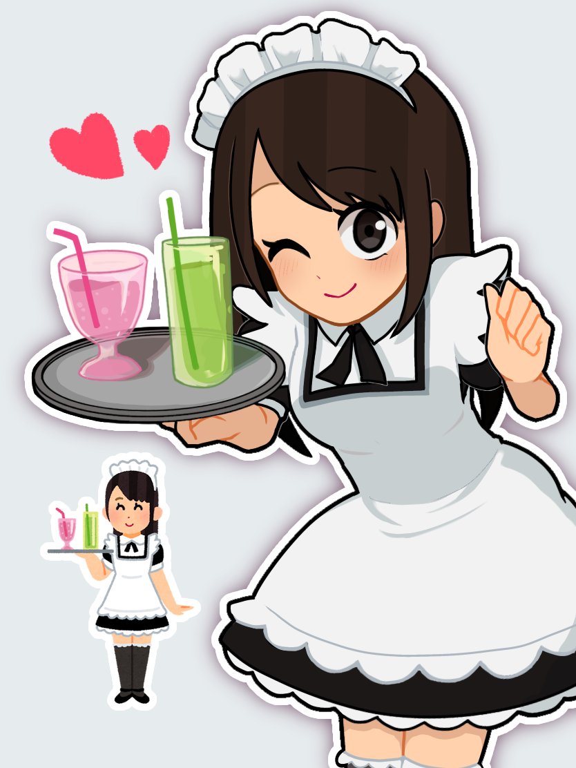 #いらすとやチャレンジ 
メイドさん！