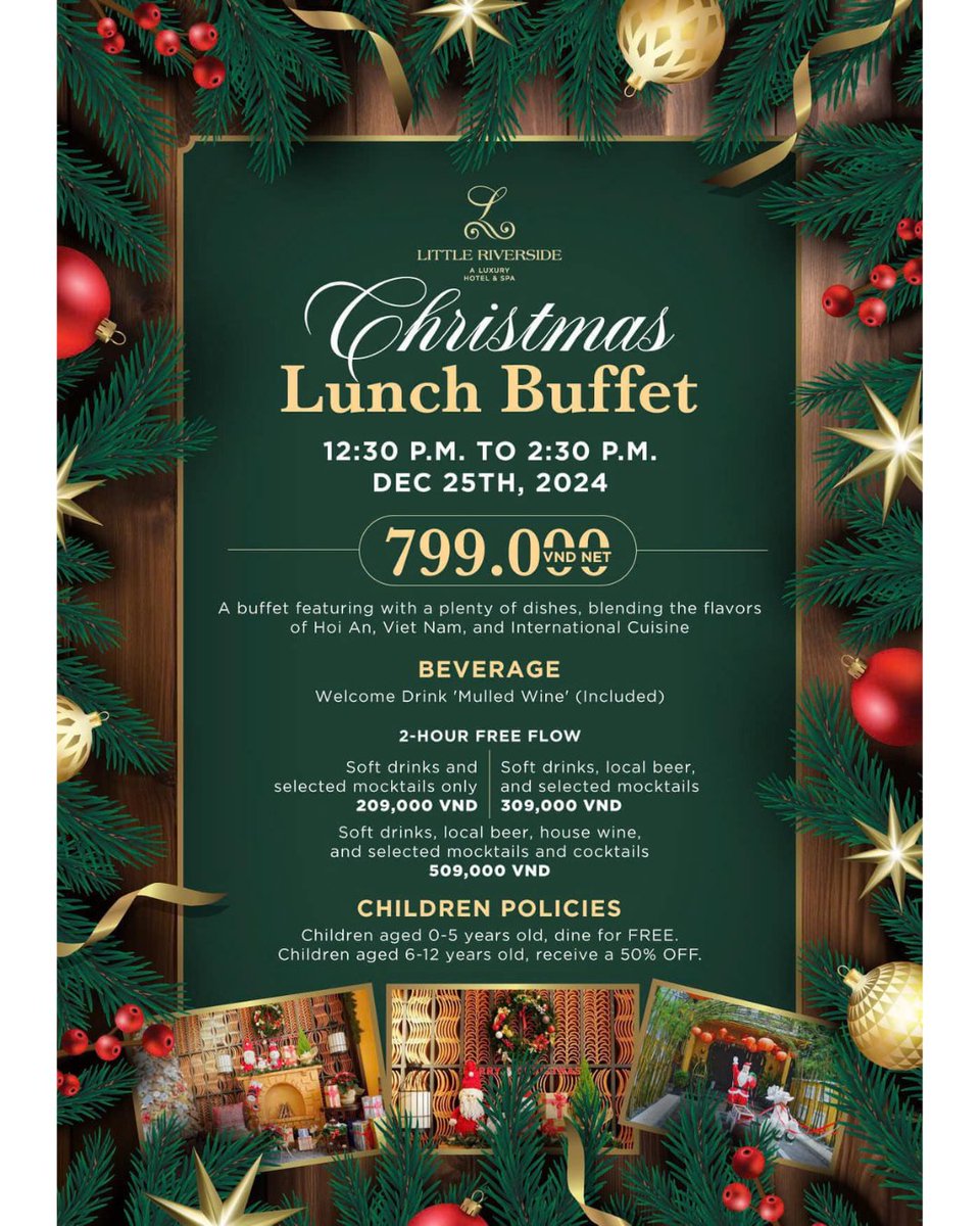 RiversideA42830's tweet photo. 🎄✨ Celebrate the Joy of Christmas with Us! ✨🎄
#luxuryhotel #hotel #hoian #vietnam #travel #다낭 #베트남 #호이안 #호이안여행 #ホイアン https://t.co/1aE0VbrUY0