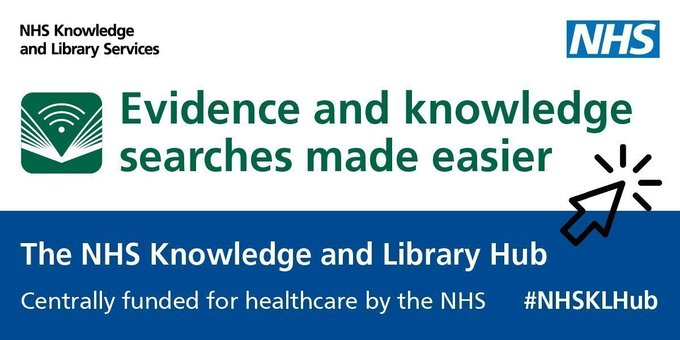 Did you know that you can get online access to:
🔵Journal articles
🔵E-books
🔵Databases like Medline and CINAHL

All for FREE through the #NHSKLHub?

Visit library.nhs.uk/ysft to get started with the Hub today. Finding the evidence has never been quicker or easier!
