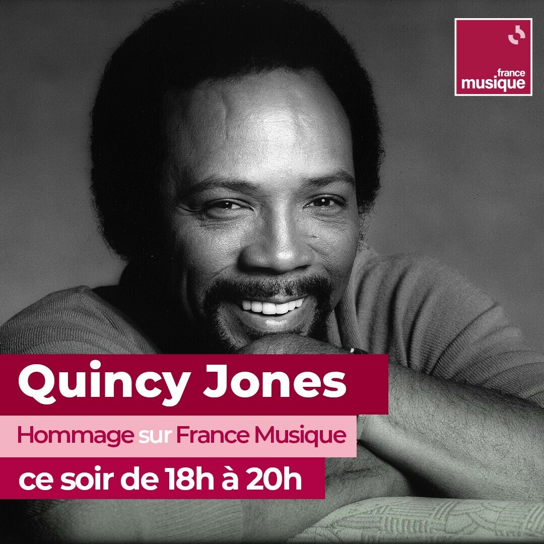 De 18h à 20h, en direct sur France Musique, <a href="/nathaliepiole_/">Nathalie Piolé</a> et <a href="/AuCoeurduJazz/">📻 nicolas pommaret 🎙️ 🎧 🍎</a> rendront hommage à Quincy Jones, qui vient de nous quitter 🙏