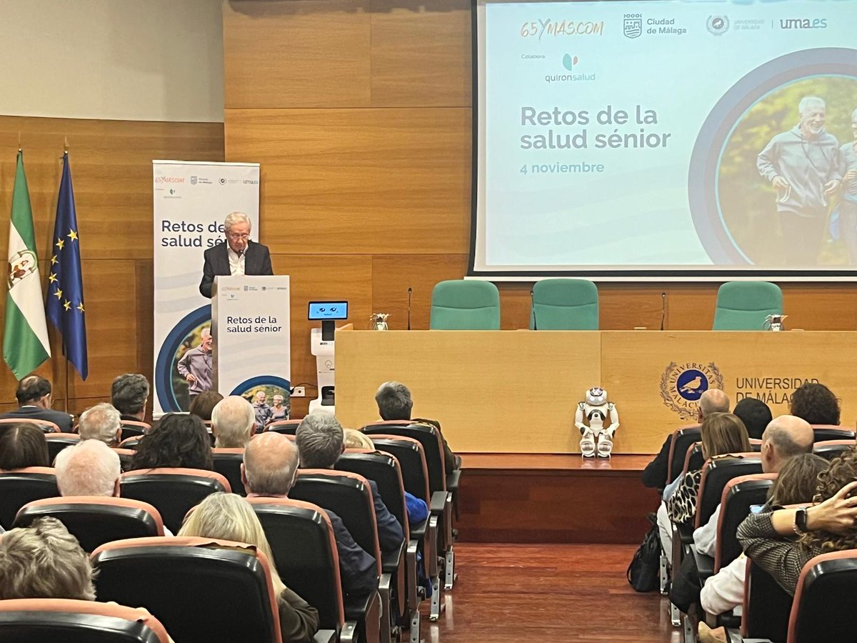 Ónega: "En los próximos 5 años se jubilarán millón y medio de personas. Cada vez somos más viejos y hay menos jóvenes"
#RetosSaludMálaga #MayoresMálaga