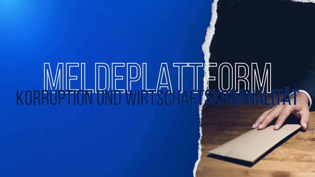Über eine neue Meldeplattform können anonym Hinweise auf Korruption und Wirtschaftskriminalität gemeldet werden! 💻
 
Geldwäsche, Insiderhandel, Vergabe öffentlicher Aufträge gegen eine Gegenleistung sind nur drei Beispiele, die über die neue Plattform gemeldet werden können. Es